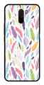 Colorful Feathers Metal Mobile Case for Poco F1   (Design No -06)