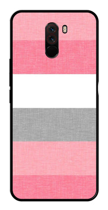 Pink Pattern Metal Mobile Case for Poco F1
