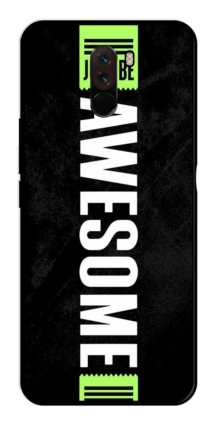 Awesome Metal Mobile Case for Poco F1   (Design No -33)