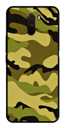 Army Pattern Metal Mobile Case for Poco F1