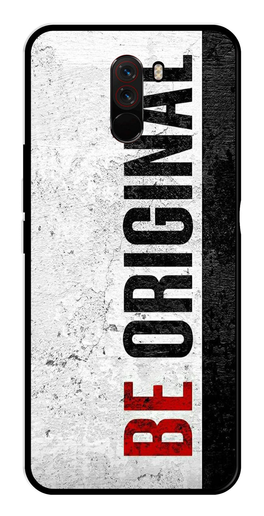 Be Original Metal Mobile Case for Poco F1   (Design No -38)