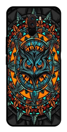 Owl Pattern Metal Mobile Case for Poco F1