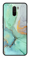 Marble Design Metal Mobile Case for Poco F1   (Design No -46)