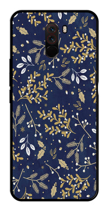 Floral Pattern  Metal Mobile Case for Poco F1
