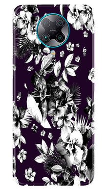 white flowers Mobile Back Case for Poco F2 Pro (Design - 7)