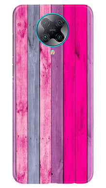 Wooden look Mobile Back Case for Poco F2 Pro (Design - 24)