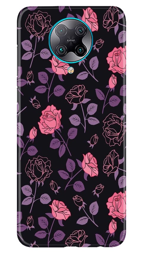 Rose Black Background Case for Poco F2 Pro