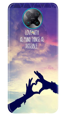 Fall in love Mobile Back Case for Poco F2 Pro (Design - 50)