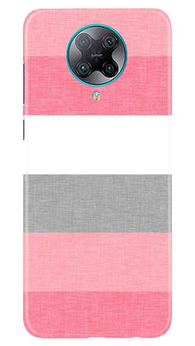Pink white pattern Mobile Back Case for Poco F2 Pro (Design - 55)