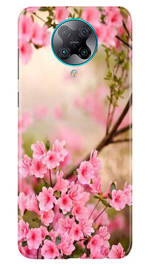 Pink flowers Mobile Back Case for Poco F2 Pro (Design - 69)