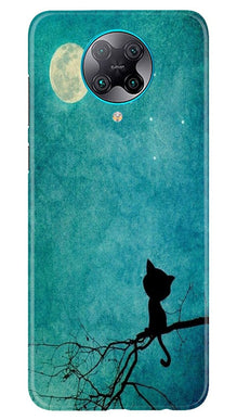Moon cat Mobile Back Case for Poco F2 Pro (Design - 70)