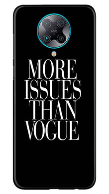 More Issues than Vague Mobile Back Case for Poco F2 Pro (Design - 74)