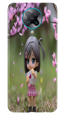 Cute Girl Mobile Back Case for Poco F2 Pro (Design - 92)