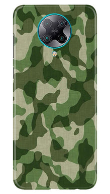 Army Camouflage Mobile Back Case for Poco F2 Pro  (Design - 106)