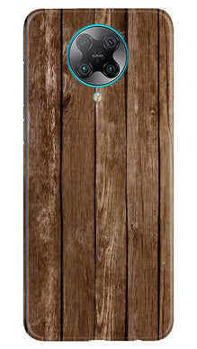 Wooden Look Mobile Back Case for Poco F2 Pro  (Design - 112)