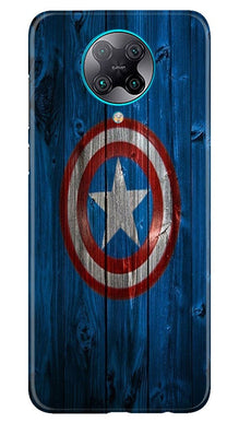 Captain America Superhero Mobile Back Case for Poco F2 Pro  (Design - 118)