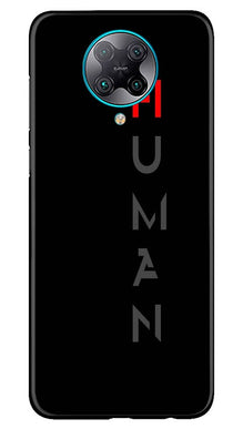 Human Mobile Back Case for Poco F2 Pro  (Design - 141)