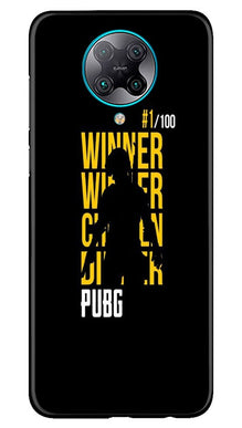Pubg Winner Winner Mobile Back Case for Poco F2 Pro  (Design - 177)