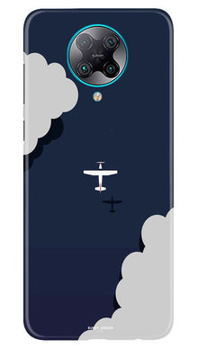 Clouds Plane Mobile Back Case for Poco F2 Pro (Design - 196)