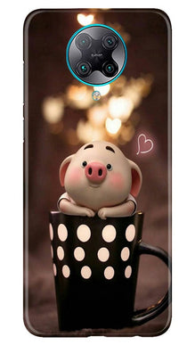 Cute Bunny Mobile Back Case for Poco F2 Pro (Design - 213)