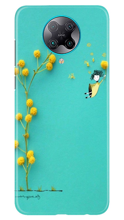 Flowers Girl Case for Poco F2 Pro (Design No. 216)