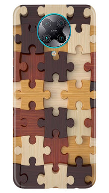 Puzzle Pattern Mobile Back Case for Poco F2 Pro (Design - 217)