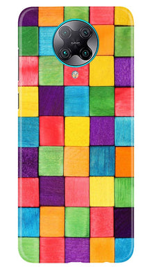 Colorful Square Mobile Back Case for Poco F2 Pro (Design - 218)