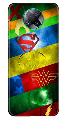 Superheros Logo Mobile Back Case for Poco F2 Pro (Design - 251)