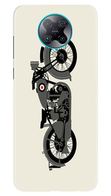 MotorCycle Mobile Back Case for Poco F2 Pro (Design - 259)