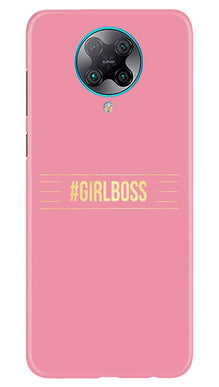 Girl Boss Pink Mobile Back Case for Poco F2 Pro (Design - 263)