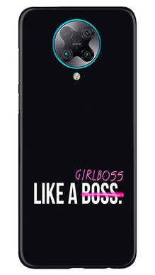 Like a Girl Boss Mobile Back Case for Poco F2 Pro (Design - 265)