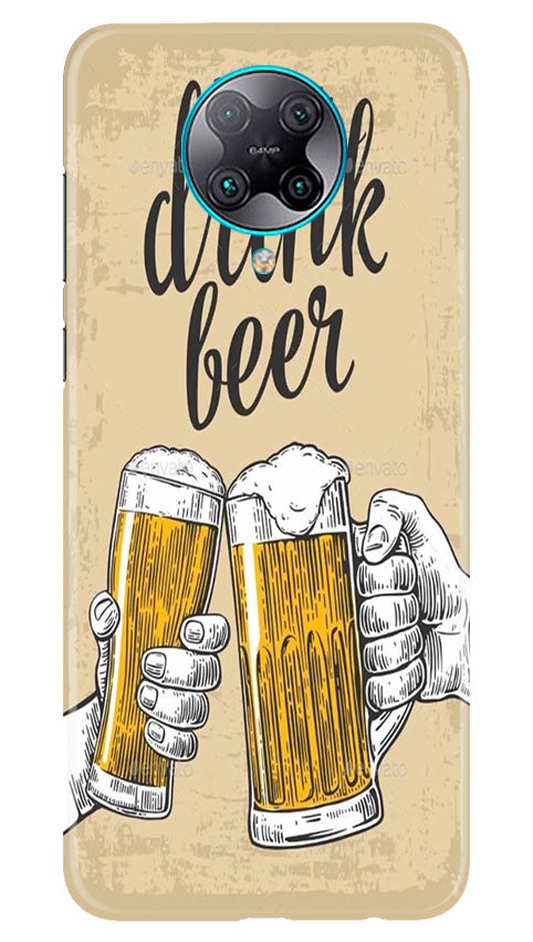 Drink Beer Mobile Back Case for Poco F2 Pro (Design - 328)