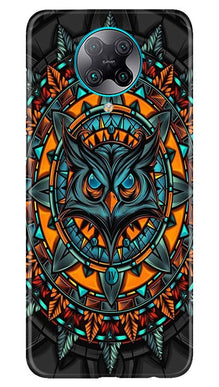 Owl Mobile Back Case for Poco F2 Pro (Design - 360)