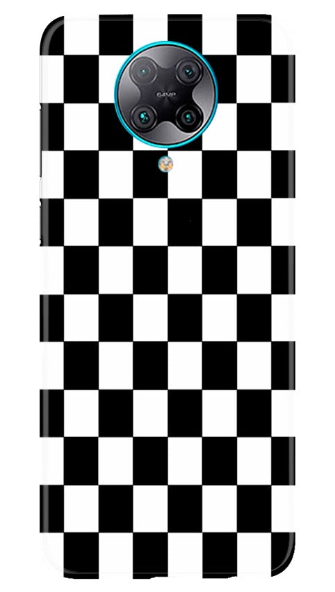Black White Boxes Mobile Back Case for Poco F2 Pro (Design - 372)