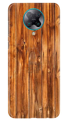 Wooden Texture Mobile Back Case for Poco F2 Pro (Design - 376)