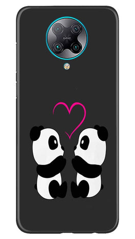 Panda Love Mobile Back Case for Poco F2 Pro (Design - 398)