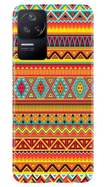 Zigzag line pattern Mobile Back Case for Poco F4 (Design - 4)