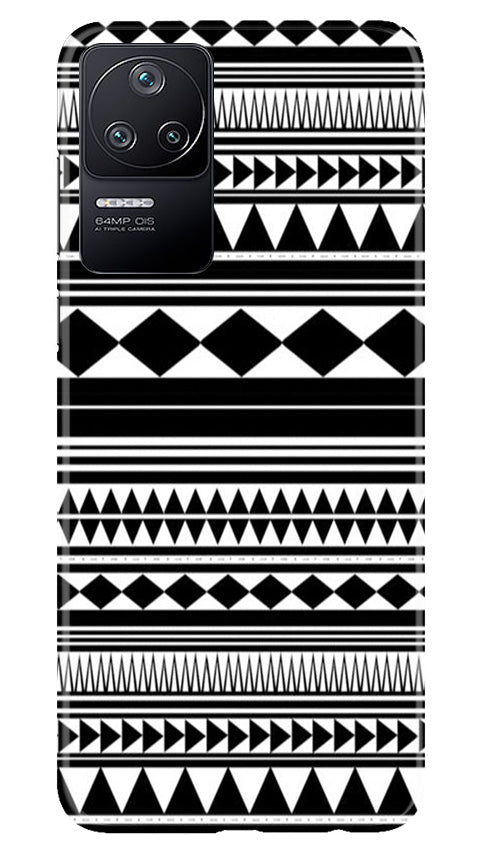Black white Pattern Case for Poco F4