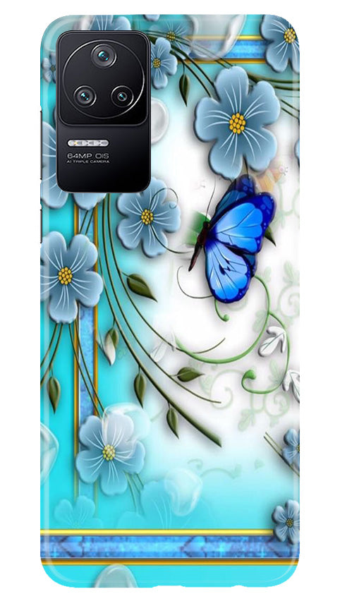 Blue Butterfly Case for Poco F4