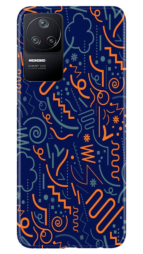 Line Art Baground Case for Poco F4