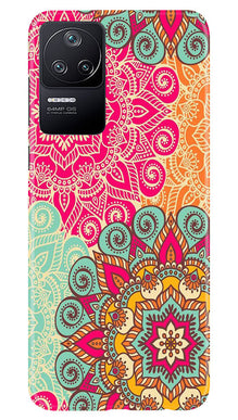 Rangoli art2 Mobile Back Case for Poco F4 (Design - 29)