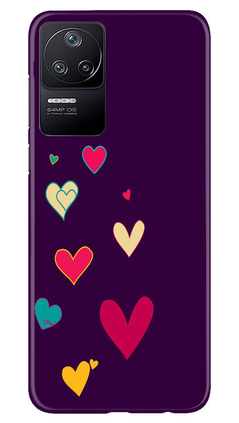 Purple Background Case for Poco F4(Design - 107)