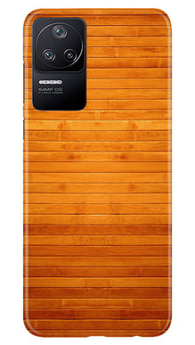 Wooden Look Mobile Back Case for Poco F4  (Design - 111)