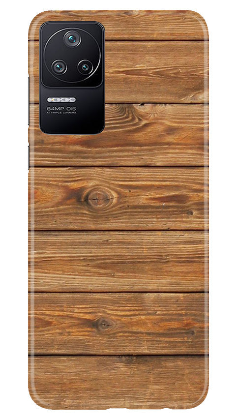 Wooden Look Case for Poco F4  (Design - 113)