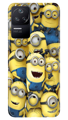 Minions Mobile Back Case for Poco F4  (Design - 127)