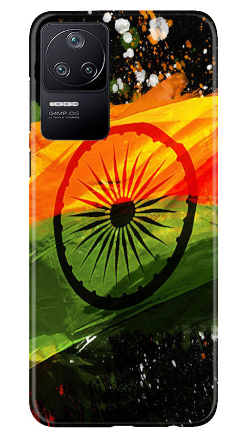 Indian Flag Case for Poco F4(Design - 137)