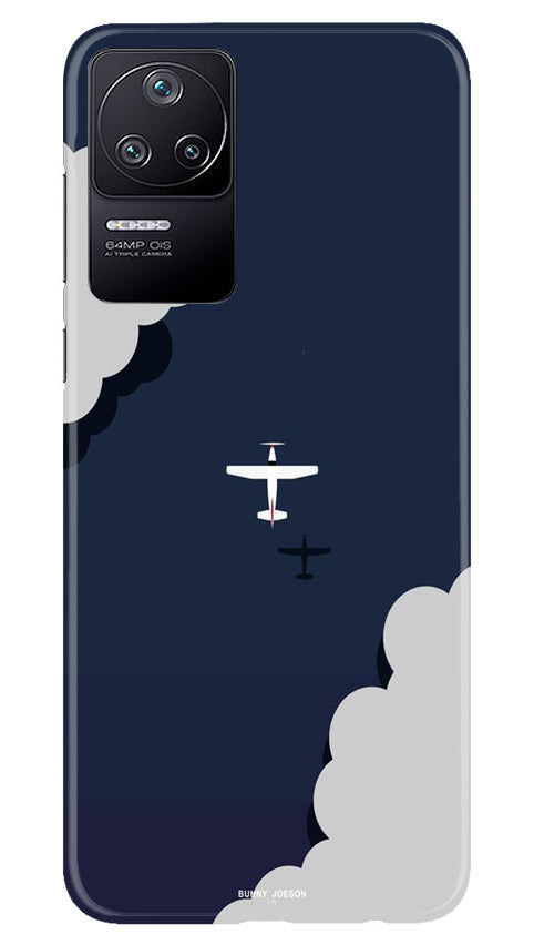 Clouds Plane Case for Poco F4 (Design - 165)