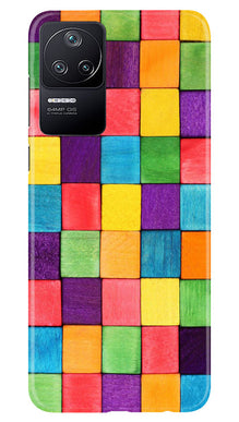 Puzzle Pattern Mobile Back Case for Poco F4 (Design - 186)