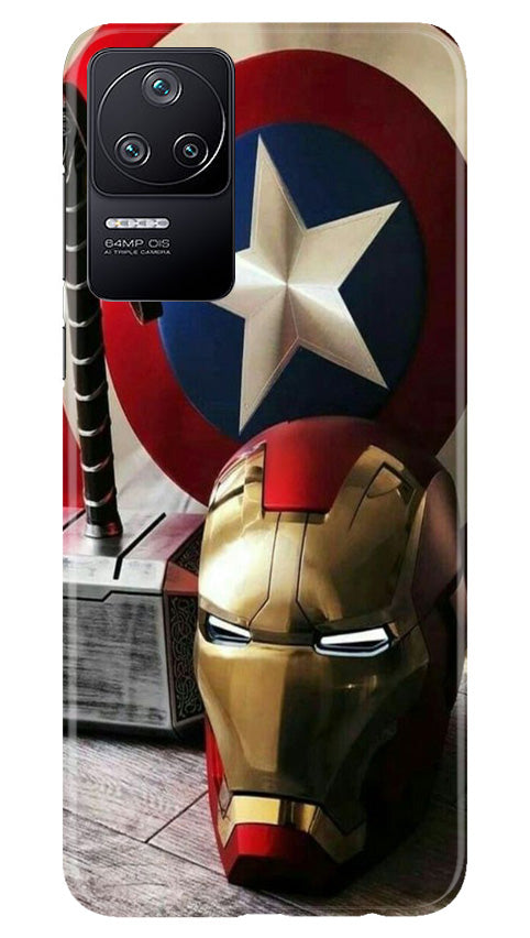 Captain America Shield Case for Poco F4 (Design No. 222)