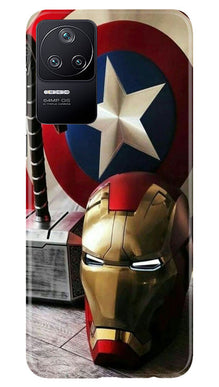 Captain America Shield Mobile Back Case for Poco F4 (Design - 222)